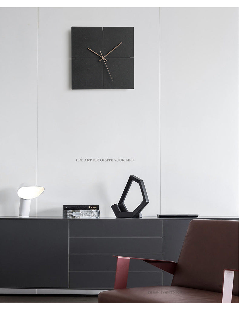 Simple Quiet Large Wall Clock for Home Decor