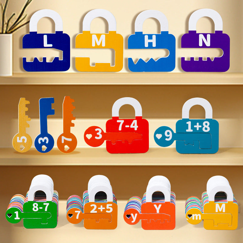 Educational Alphabet and Number Puzzle Lock Set