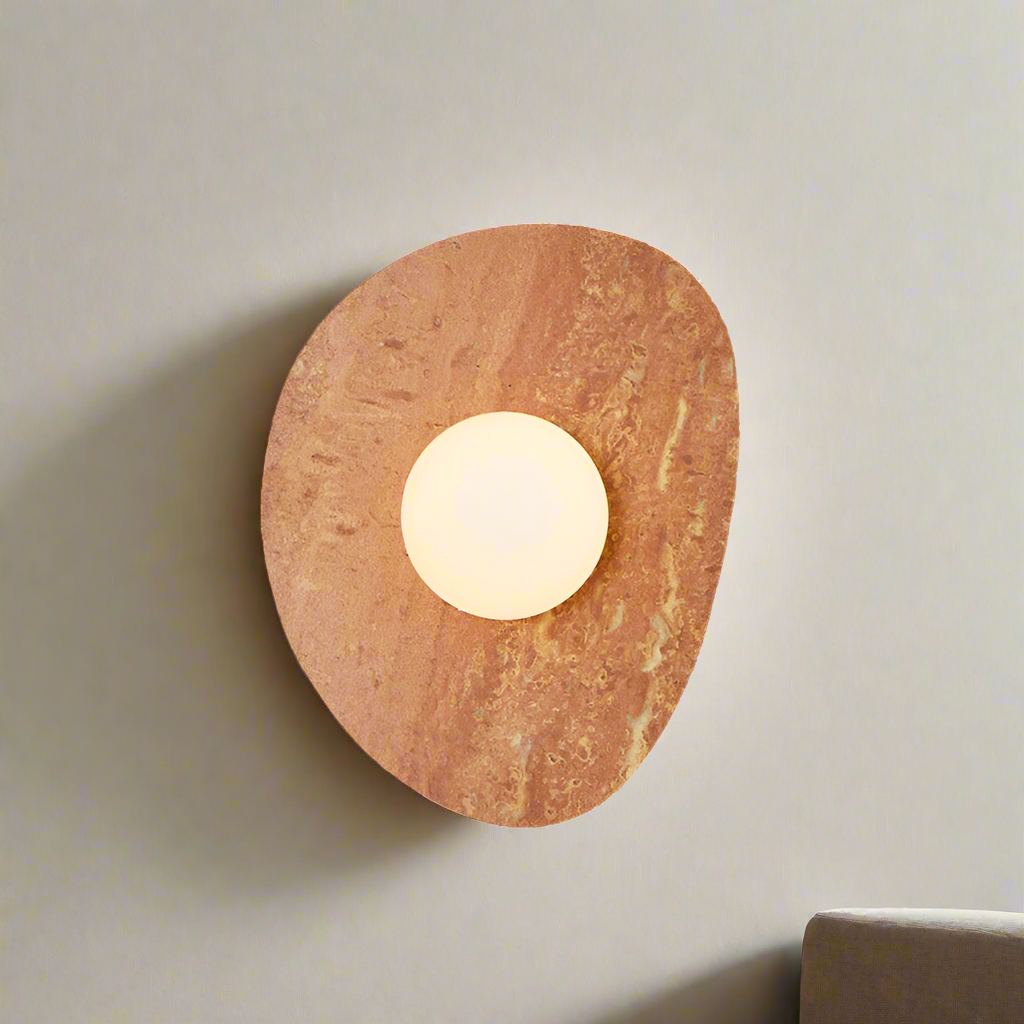 Elegant Stone Wall Light in Nordic Style