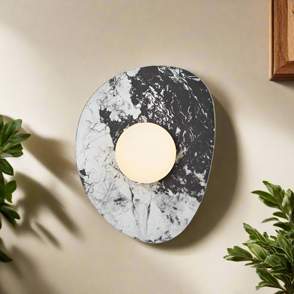 Elegant Stone Wall Light in Nordic Style