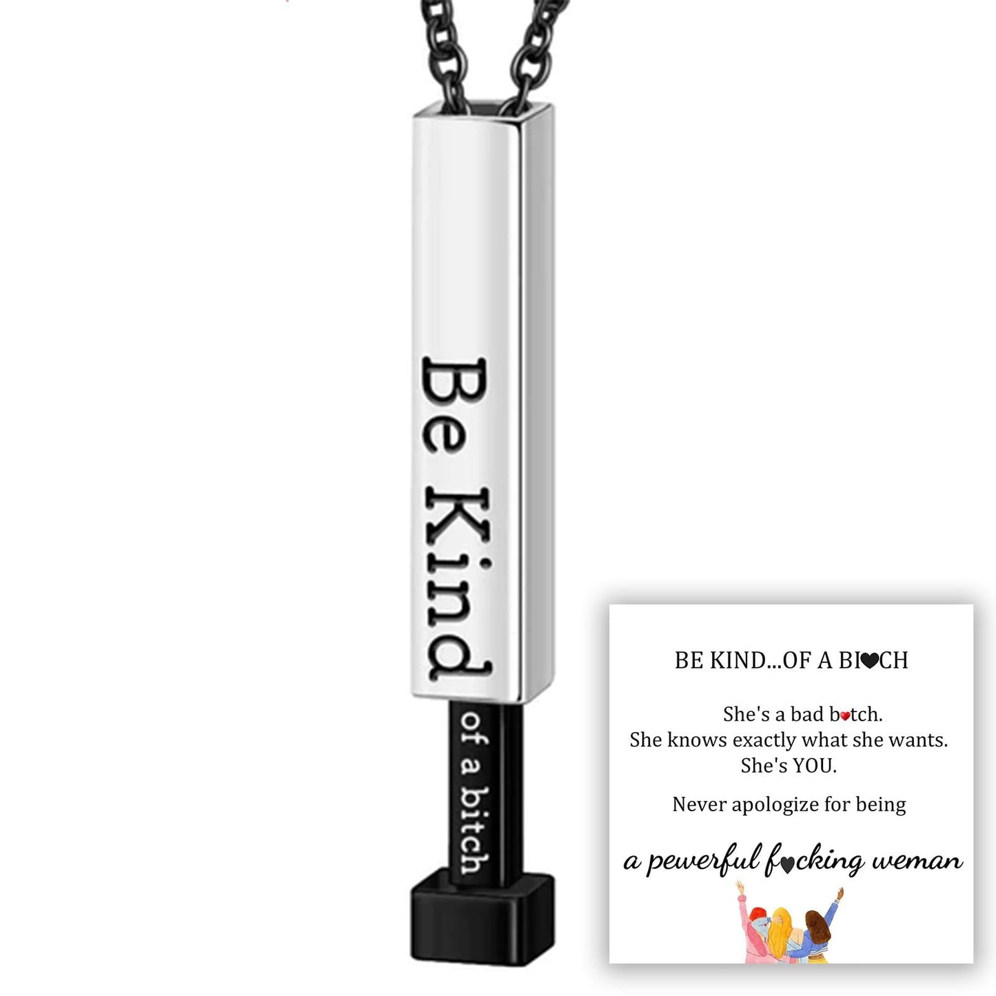 Sassy Secret Message Bar Necklace