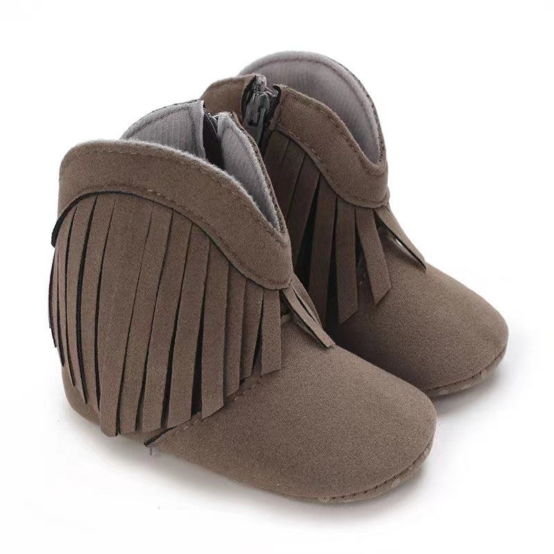 Warm Boys Cowboy Snow Boots