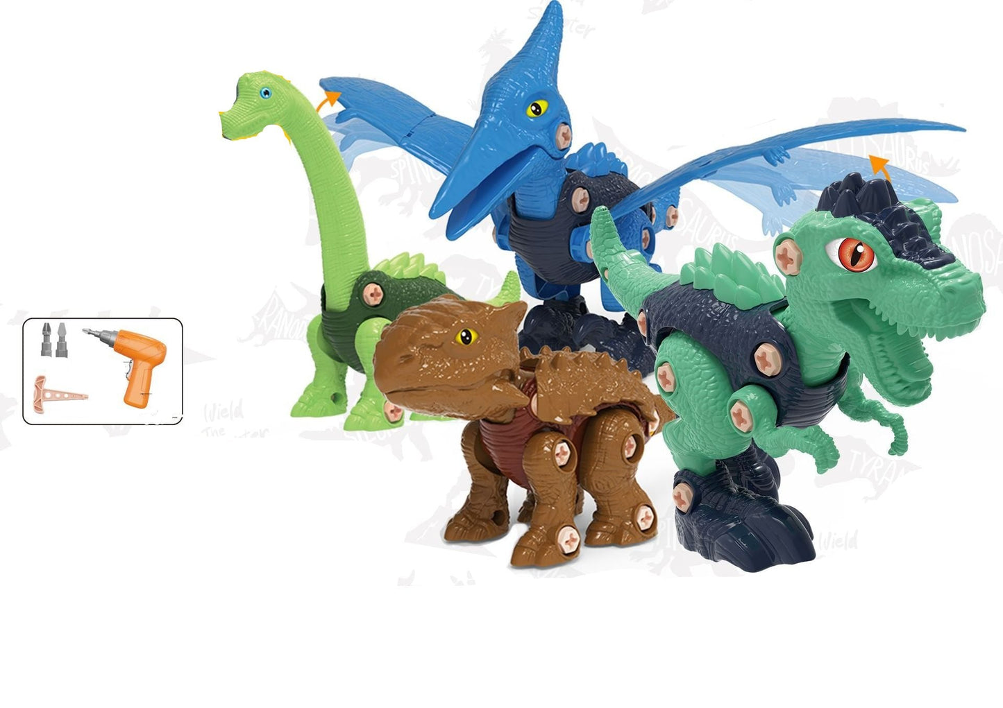 Fun Kids Dino Building Toy Set