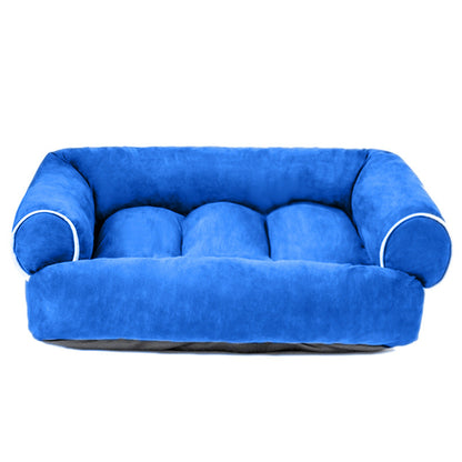 Plush Dog Bed with Removable Cover - Supportive Pet Mattress
