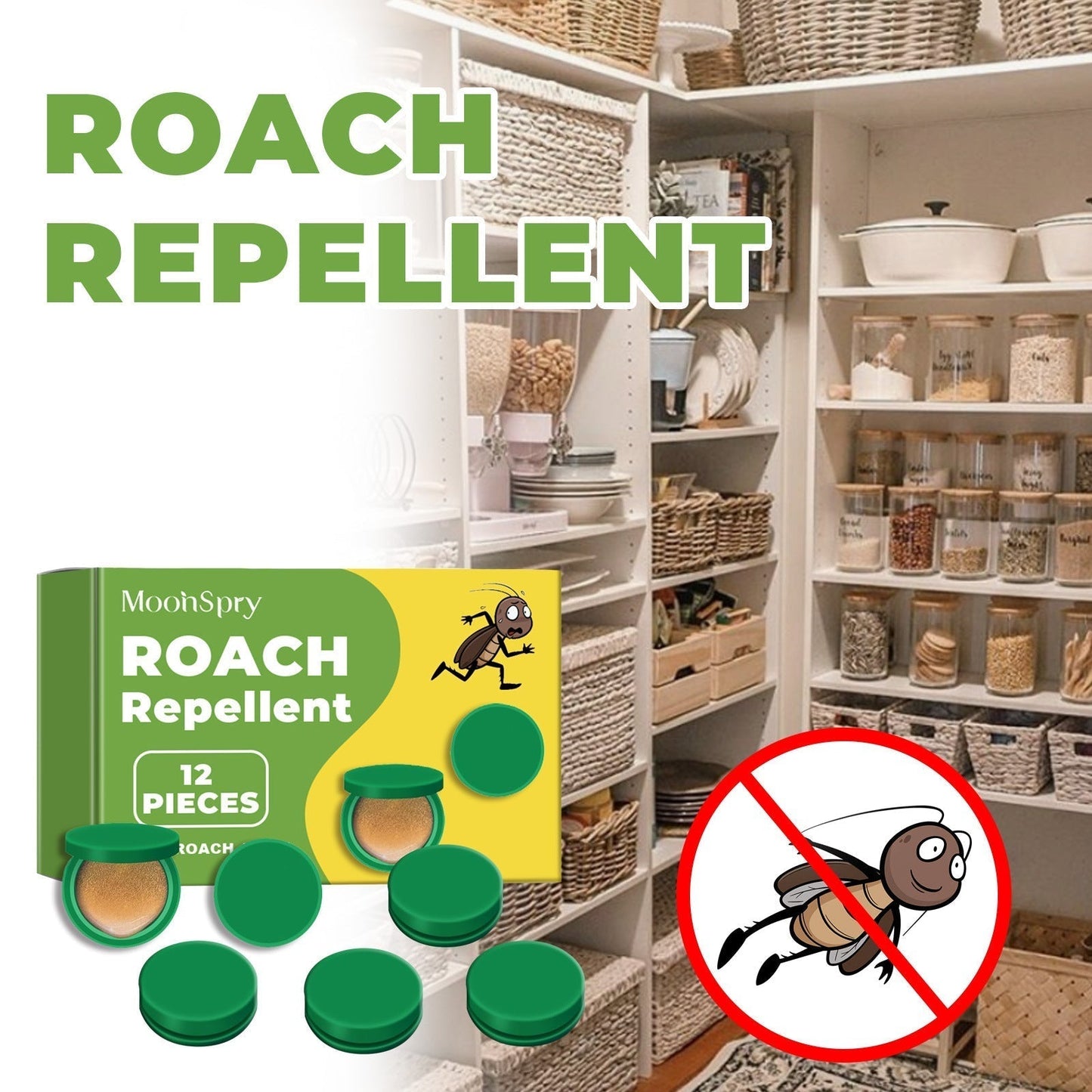 Non-Toxic Home Roach Killer Bait Discs - Fesara
