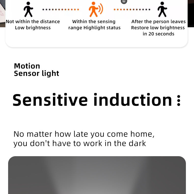 LED Motion Night Lamp with Portable Flashlight