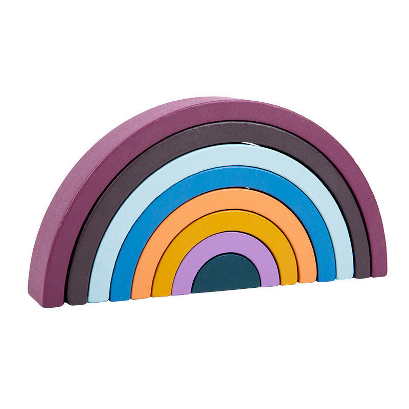 Colorful Kids Wooden Building Blocks Set - Fesara