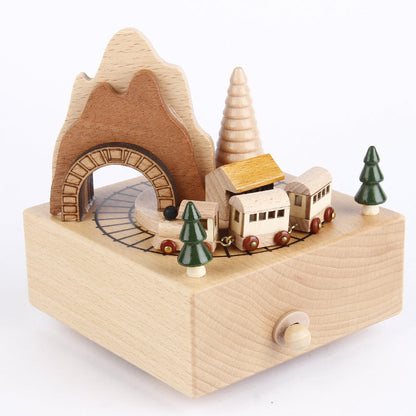 Unique Handcrafted Wood Musical Box