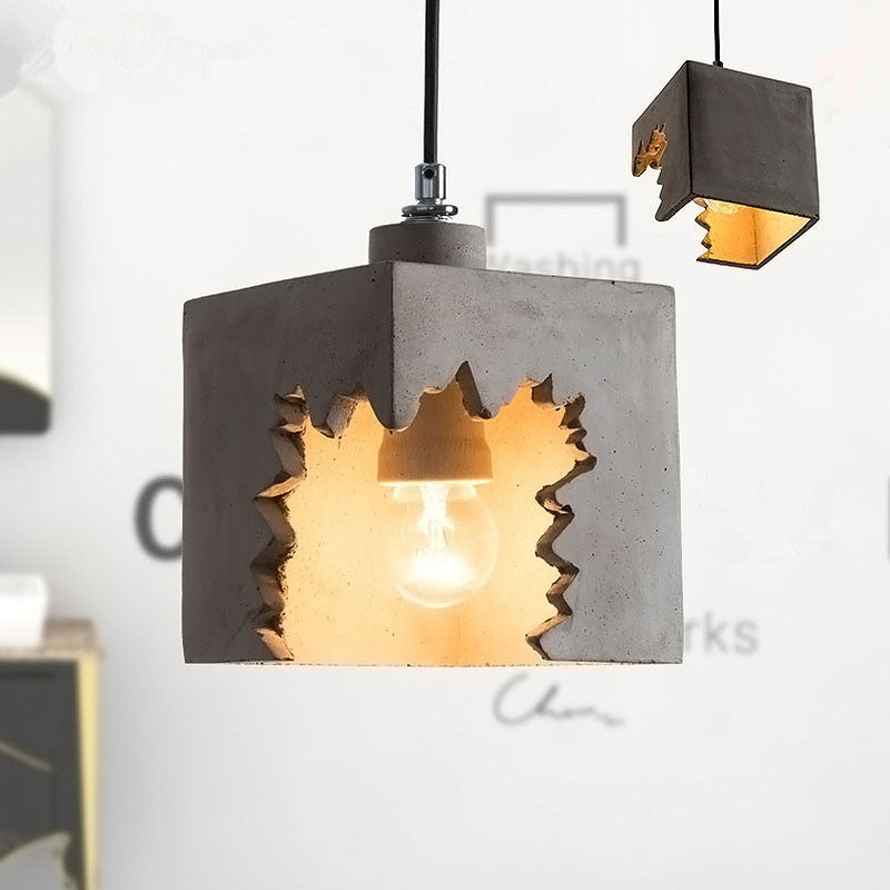 Modern Concrete Pendant Light in Nordic Style