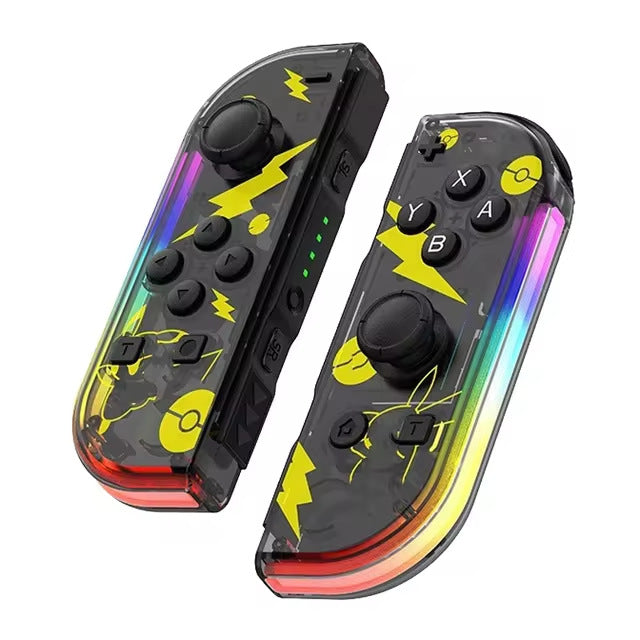 Wireless Gaming Controller for Nintendo Switch - Comfortable Gamepad with Colorful Lights