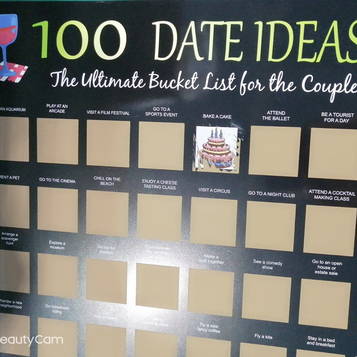 Romantic Travel Scratch Off Map Poster