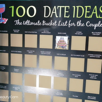 Romantic Travel Scratch Off Map Poster