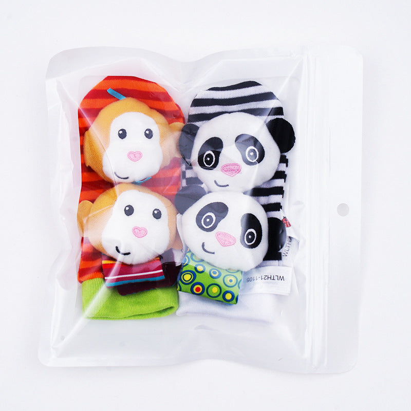 Soft Baby Socks and Teether Bracelet Set