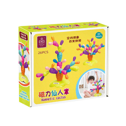 Colorful Educational Magnet Cactus Toy