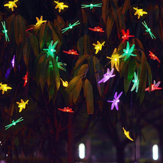 Colorful Solar Powered Garden String Lights Outdoor Decor - Fesara