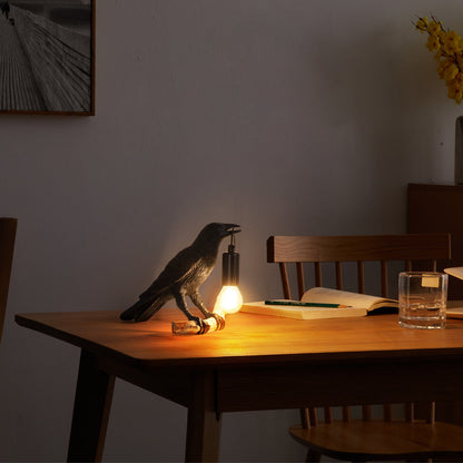 Compact Bird themed Desk Table Lamp for Bedroom