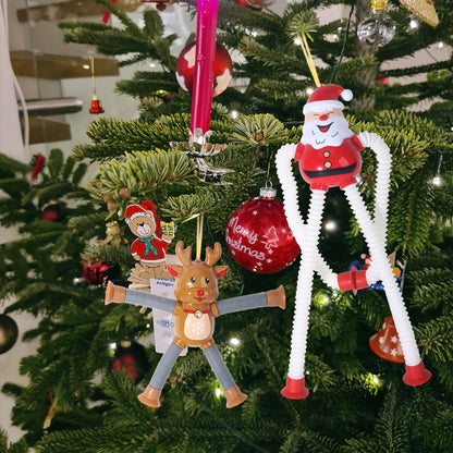 Colorful Christmas Baby Suction Toy Figures
