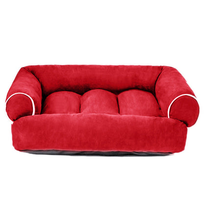 Plush Dog Bed with Removable Cover - Supportive Pet Mattress
