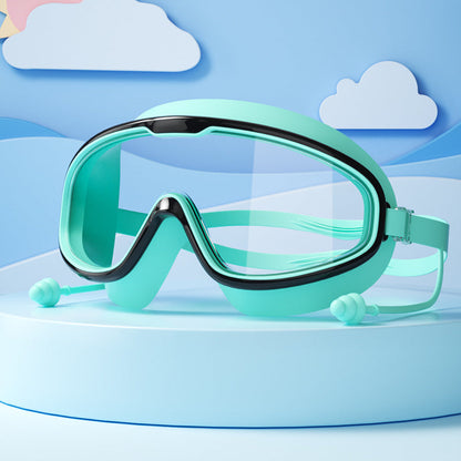 Kids Swimming Goggles with Large Frames and Anti Fog