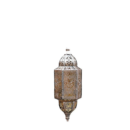 Outdoor Solar Pendant Lantern Moroccan Style Garden Light