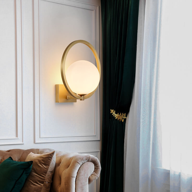 Sleek Glass Single Light Wall Lamp
