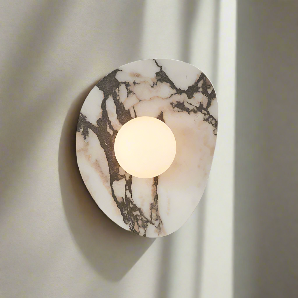 Elegant Stone Wall Light in Nordic Style
