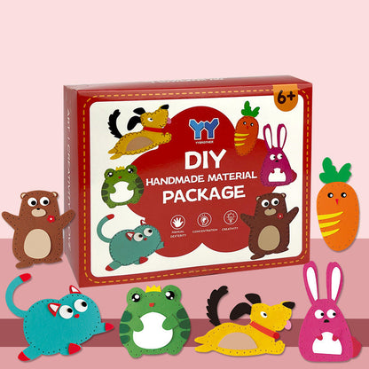 Fesara | Cute Felt Craft Animal Kit for Sewing
