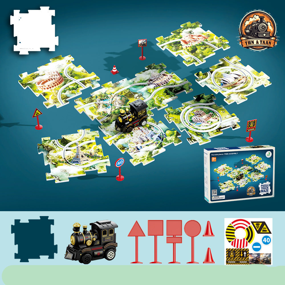 Fun Holiday Train Jigsaw Puzzle Toy