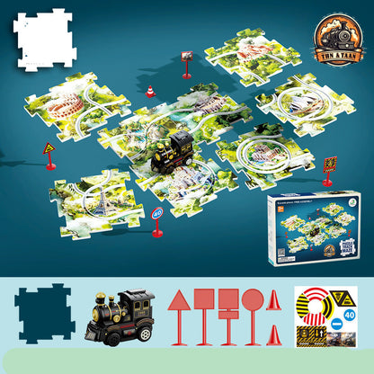 Fun Holiday Train Jigsaw Puzzle Toy