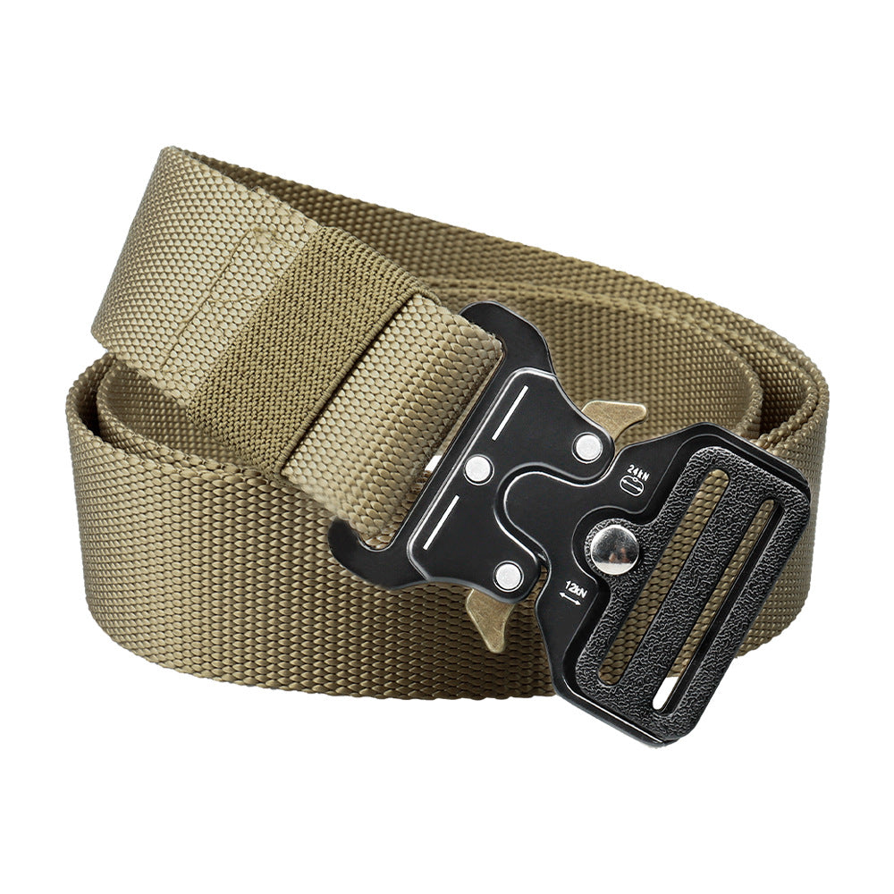 Durable Nylon Web Belt with Fast Release Metal Buckle