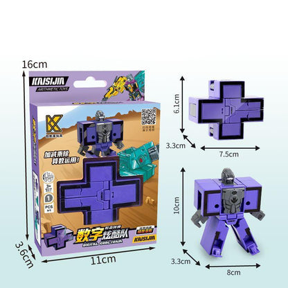 Fun Folding Number Car Toy Set