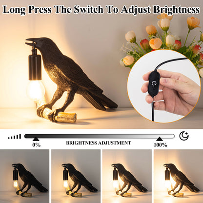 Compact Bird themed Desk Table Lamp for Bedroom