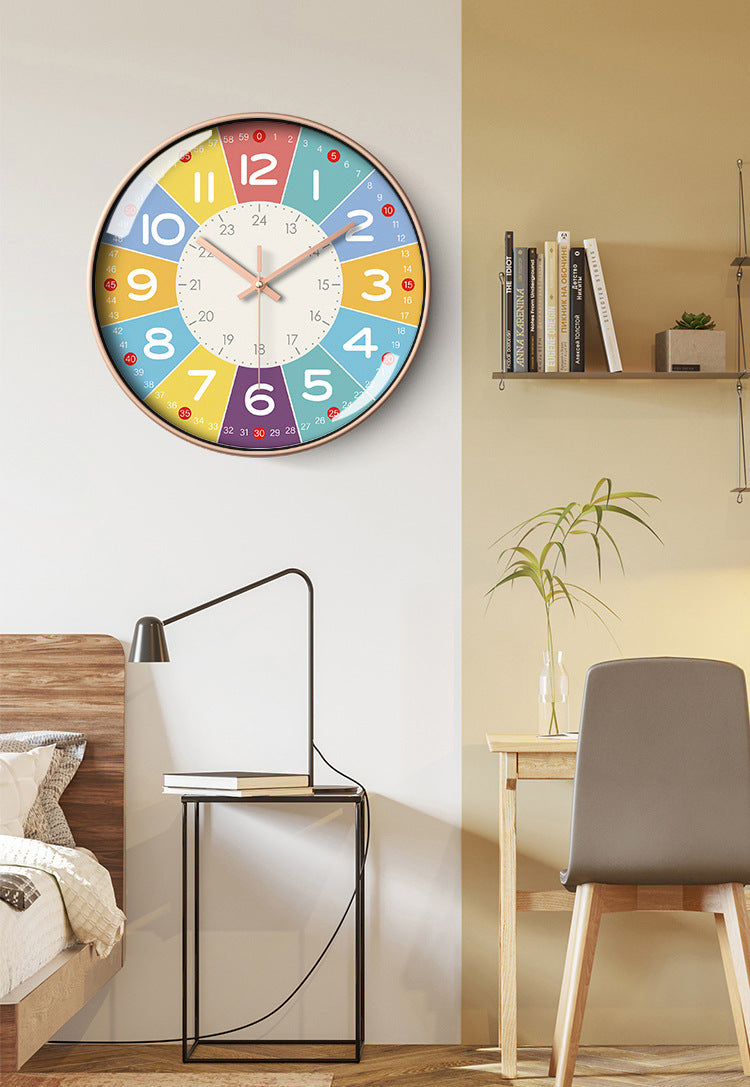 Quiet Kids Wall Clock for Bedrooms