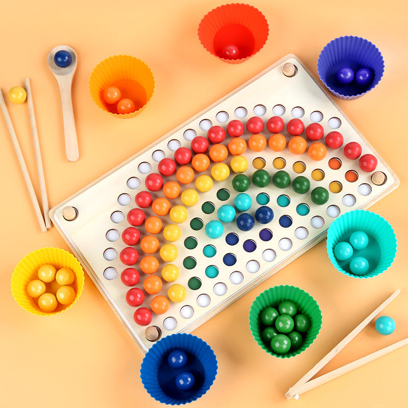 Educational Wooden Bead Sorter Toy
