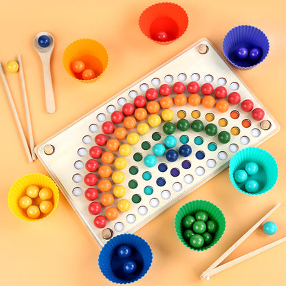 Educational Wooden Bead Sorter Toy