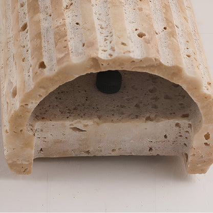 Contemporary Stone Outdoor LED Wall Lamp