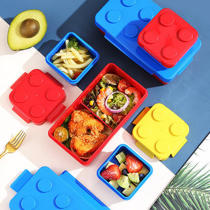 Fun Colorful Kids Brick Lunch Box