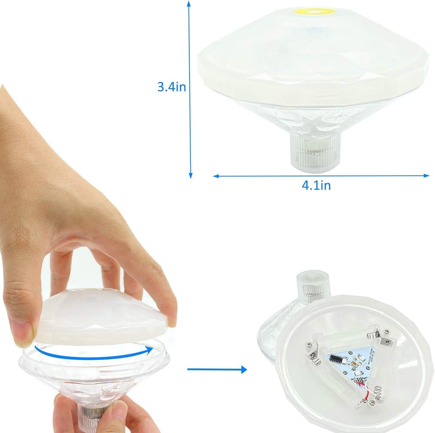 Colorful Solar Powered Pool Float Light Decoration