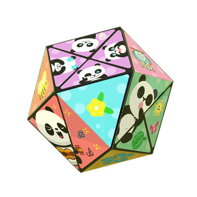Colorful Collapsible Cube Children's Toy