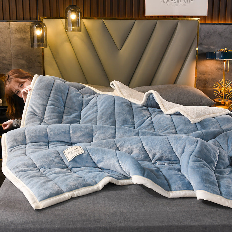 Soft Plush Fleece Throw Winter Blanket