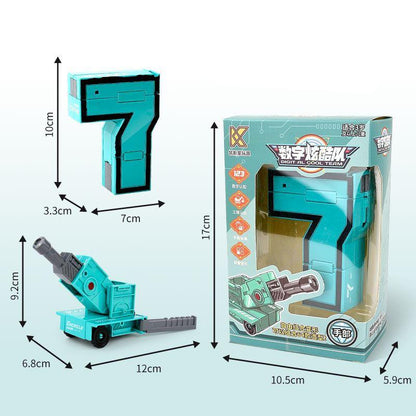 Fun Folding Number Car Toy Set
