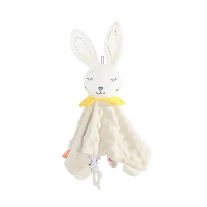 Soft Teddy Security Blanket with Rattle Toy