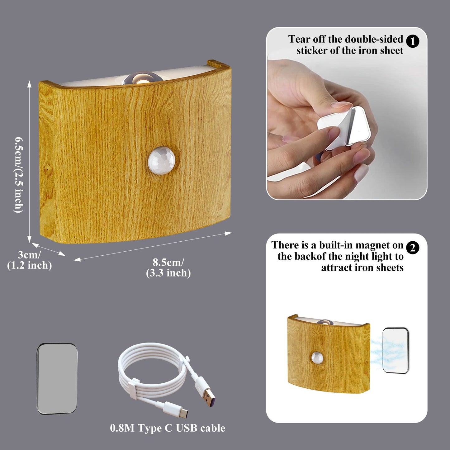 Easy Install LED Motion Sensor Wall Light