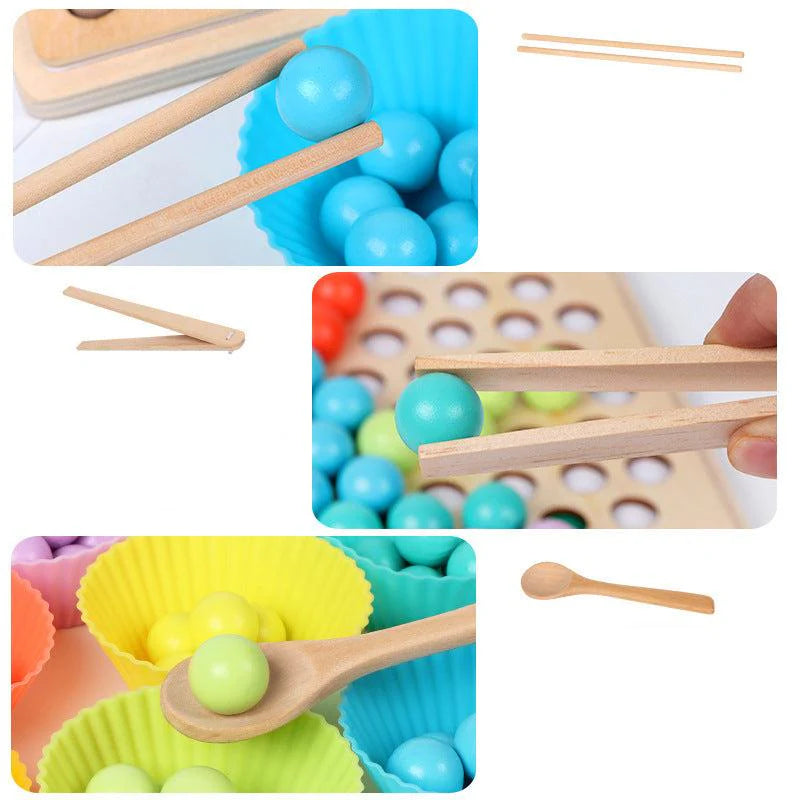 Educational Wooden Bead Sorter Toy