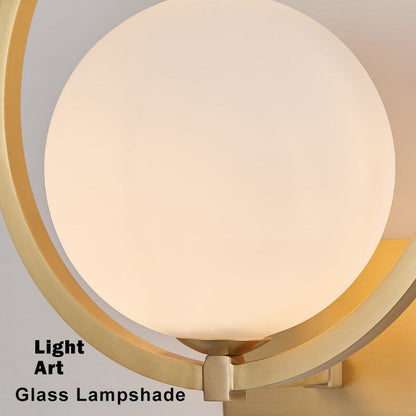 Sleek Glass Single Light Wall Lamp