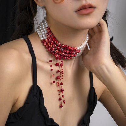 Spooky Chain Choker Necklace