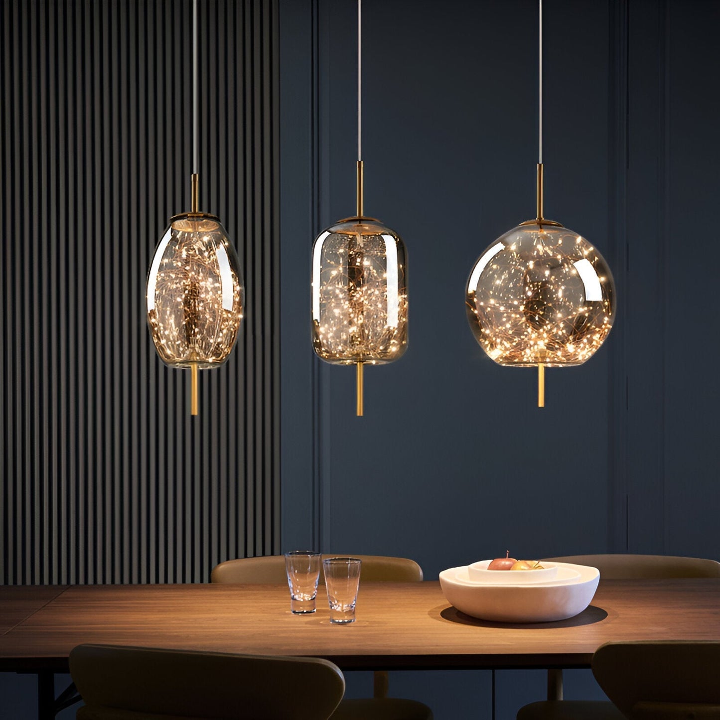 Elegant Glass Modern Pendant Light