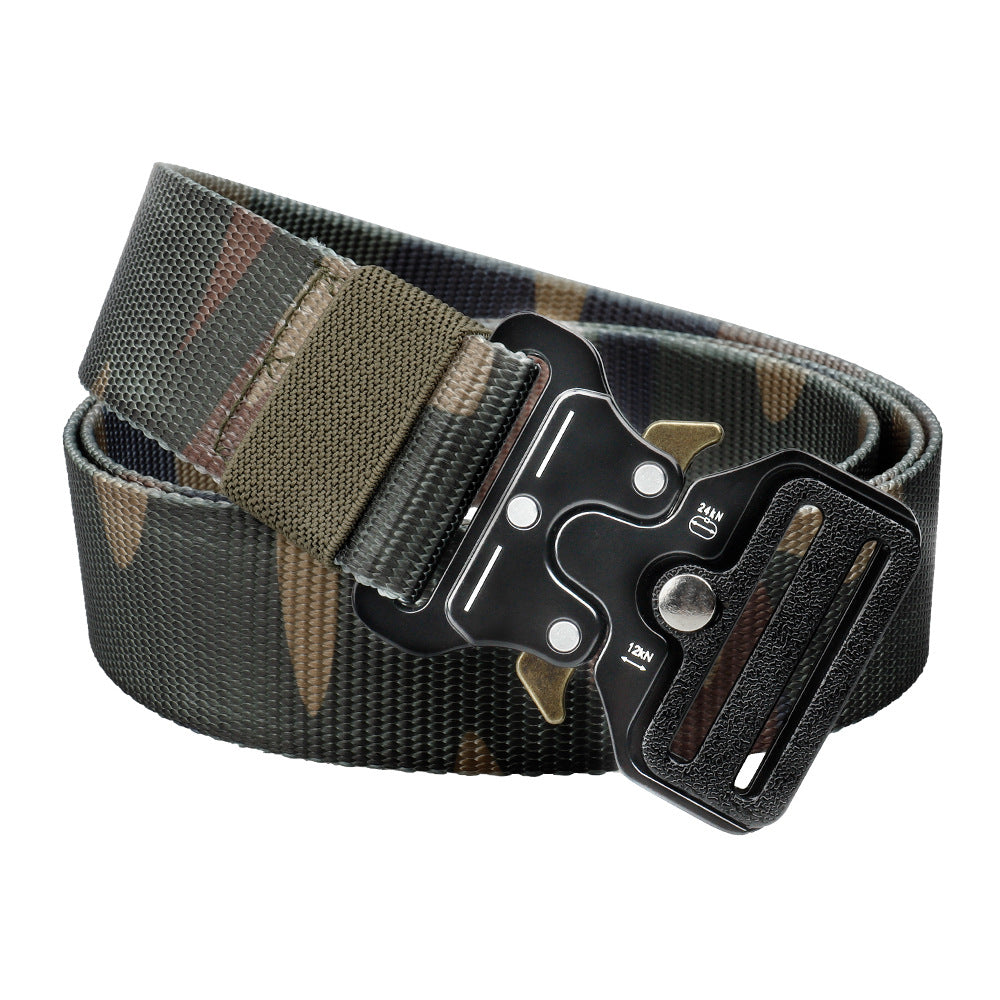 Durable Nylon Web Belt with Fast Release Metal Buckle