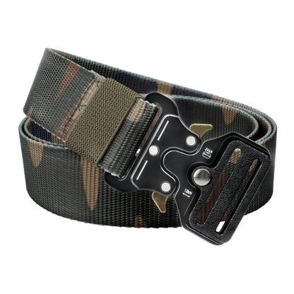 Durable Nylon Web Belt with Fast Release Metal Buckle