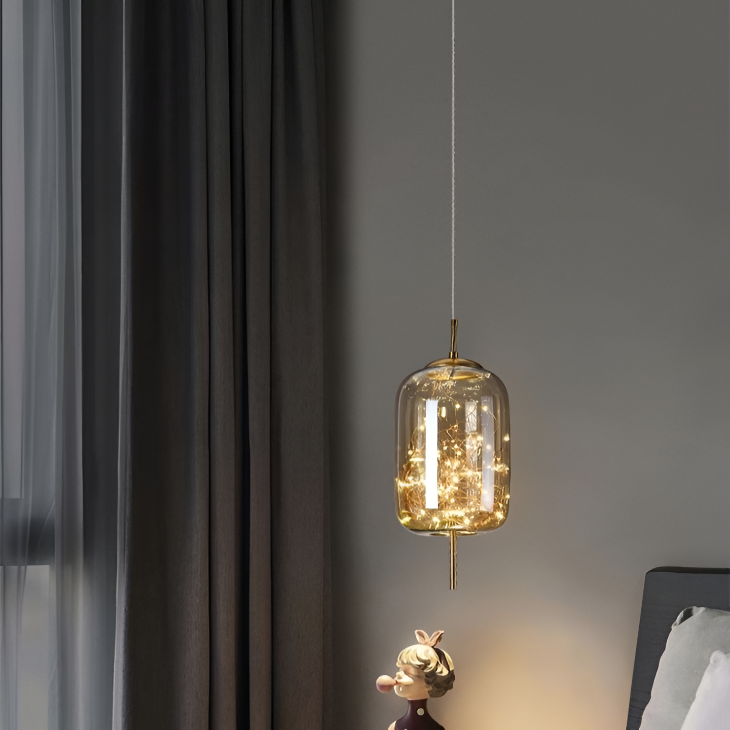 Elegant Glass Modern Pendant Light